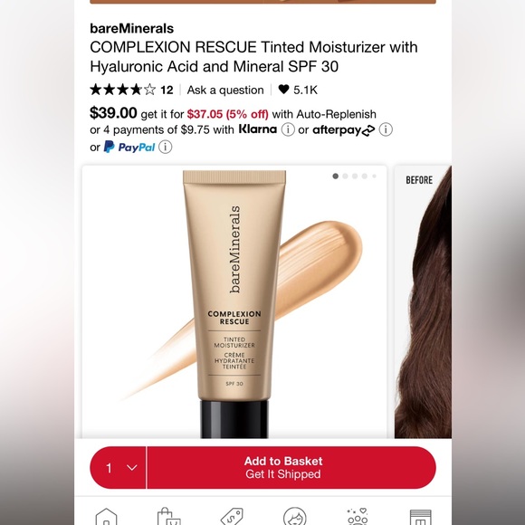 bareMinerals Other - Bare Minerals Complexion Rescue Tinted Moisturizer